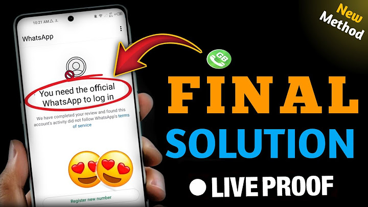 You Need The Official WhatsApp To Download Problem Solved | You Need the Official WhatsApp to Login