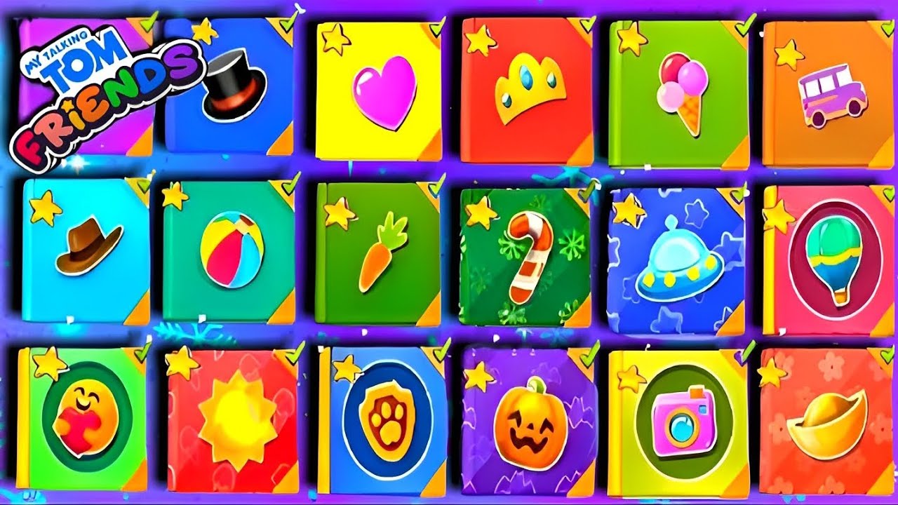🌈😱📚💥All Sticker's Albums Completed📚💥🌈My Talking Tom Friends Gameplay🎯 Walkthrough game💤🎮