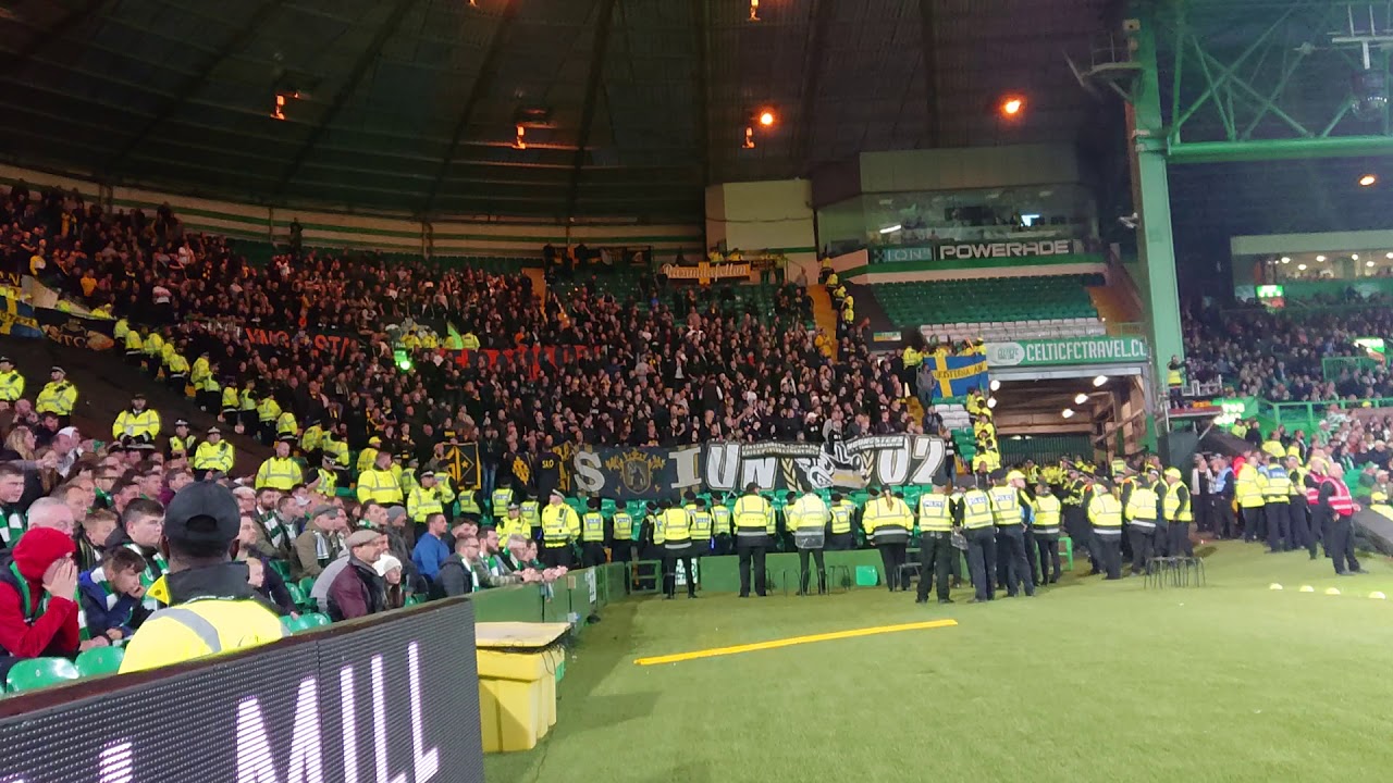 AIK:s fans på Celtic Park (Celtic - AIK 2-0)