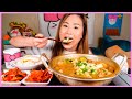 Cooking Mukbang) SOYBEAN PASTE STEW ft. SIDE DISHES l RECIPE