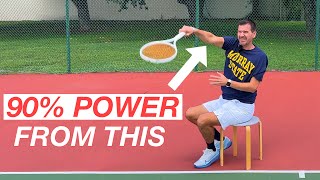 90% of Tennis Serve Power Comes from the Arm Action But…