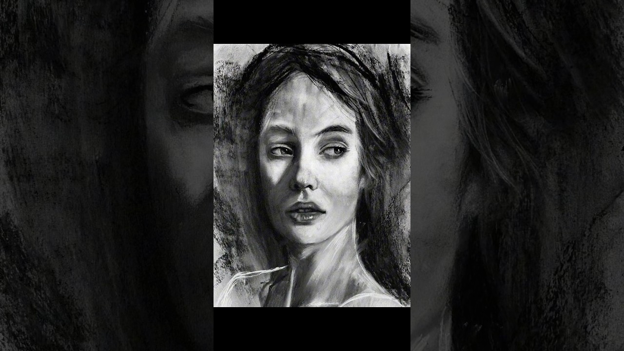 Social limits Do you like this charcoal drawing?Emotional charcoal portrait 