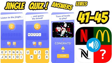 Jingle Quiz ‪Game All levels 41-45 Gameplay Walkthrough (iOS-Android)