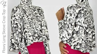 Nadira037 | DIY | Long Sleeve Crop Top | PATTERN INCLUDED