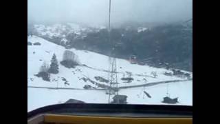 في التيلفريك على جبال الألب السويسرية On The Alps Mountain In Switzerland By Cable Car