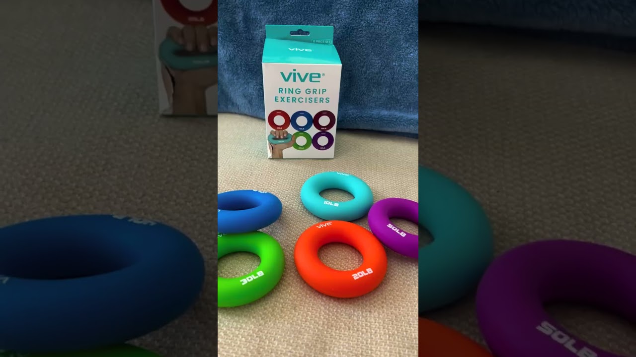 Get a grip✊ Build your grip strength with the Vive Ring Grip Exercisers 