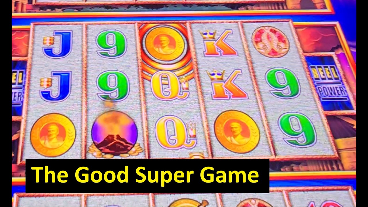 Super Game with Great Retrigger on Pompeii Wonder 4 Tower Slot! Aristocrat Game