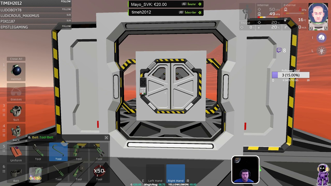 Stationeers Stream Mars 002 Base On Top Of a Hydrogen Geyser YouTube