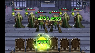 Dungeon Rush Rebirth. Breaking 101 stage with one S hero.