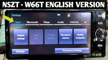 How to Change the Japanese Language , NSZT - W66T DVD English VERSION.