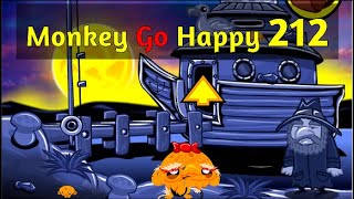 Monkey Go Happy Stage 212 - 4K - Walkthrough - A Pencilkids Game