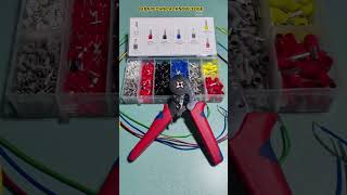 Ferrule Crimping Tool Kit Demo ⚡ Perfect Wire Crimping Machine #shorts🔥🔥