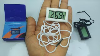 ترمومتر رقمي مع مسبار بسلك 1 متر و شاشة - Digital LCD Thermometer Precision With Probe 1M Wire