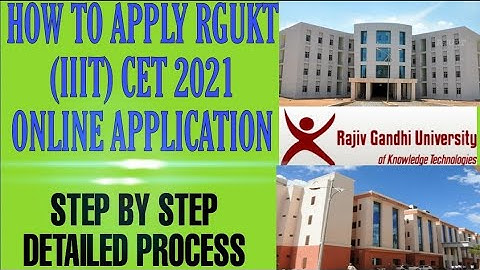 How To Apply IIIT 2021 Step by Step in Telugu