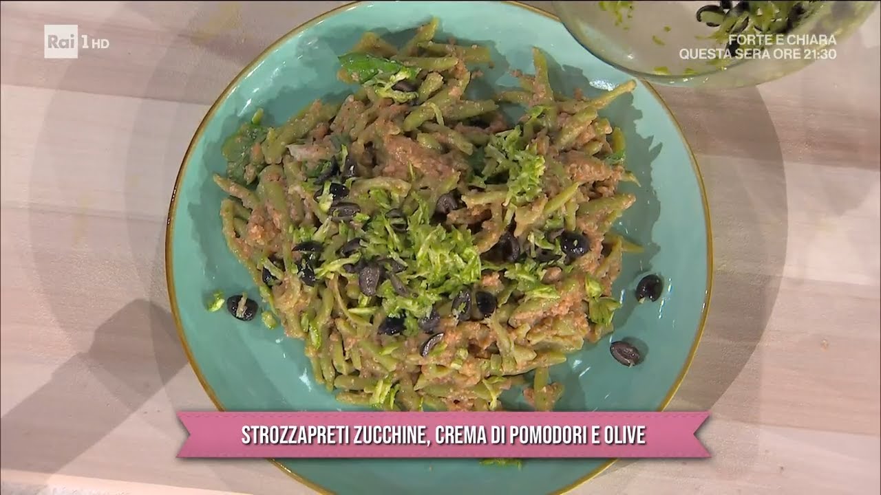 Strozzapreti zucchine crema di pomodori e olive - È sempre mezzogiorno 17/04/2024