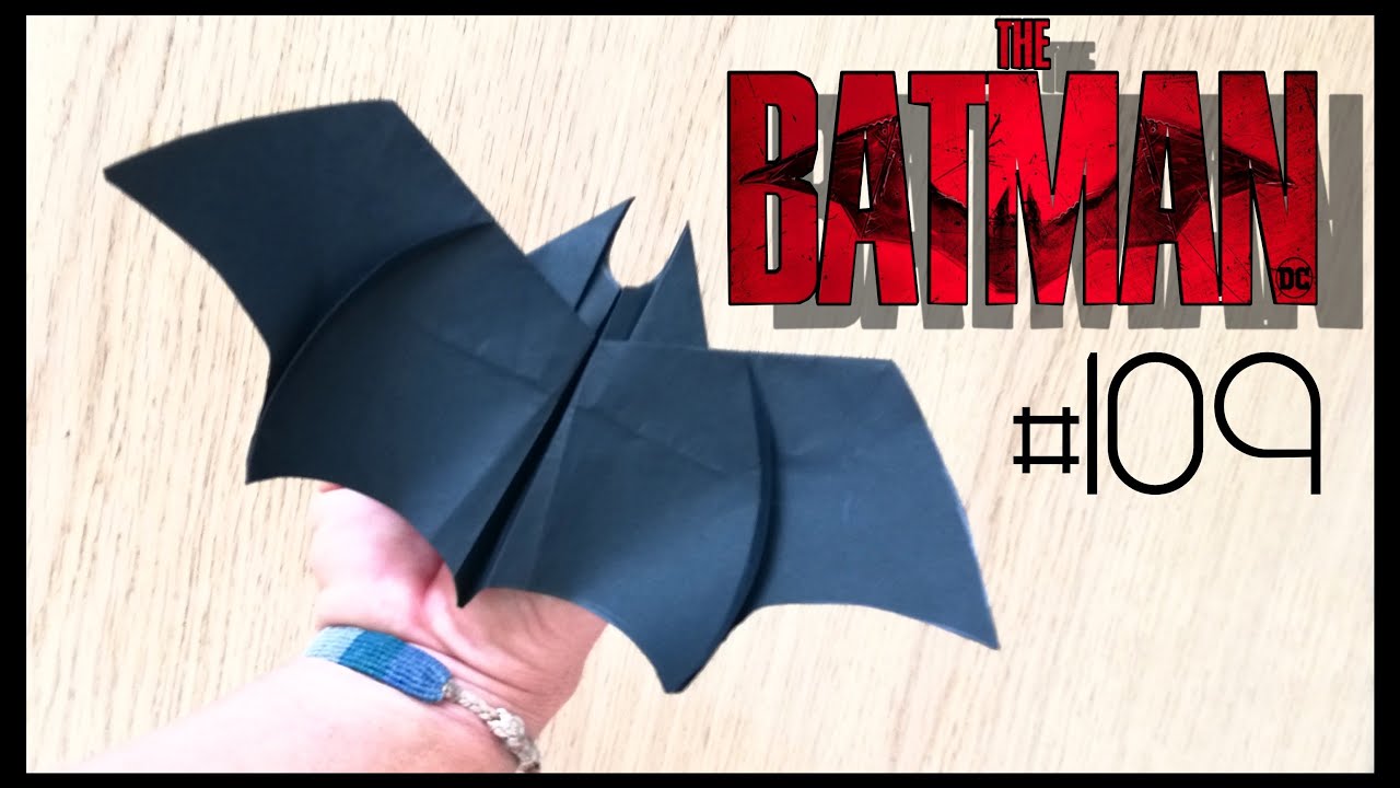 AVIONES de  hacer un avion de papel BATMAN que vuela MUCHO y  BIEN. Easy Origami ? - YouTube