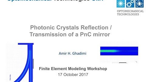 ANSYS simulation tutorial: Reflection from a Photonic Crystal Mirror - By Amir H. Ghadimi