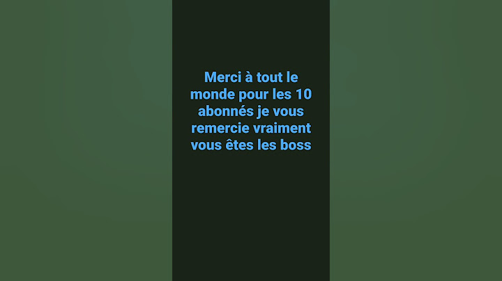 merci à tous je suis vraiment très content