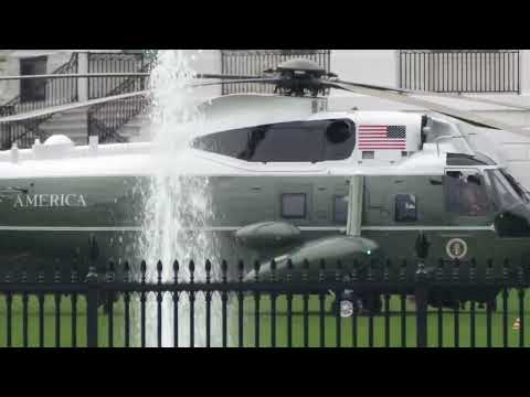 Marine One returns Biden to White House after Asia trip