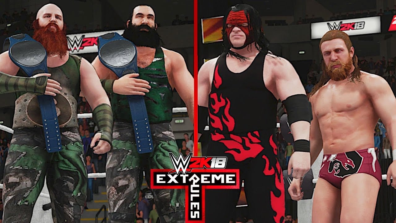 WWE Extreme Rules 2018: The Bludgeon Brothers vs. Team Hell No (SmackDown Tag Team Championship)