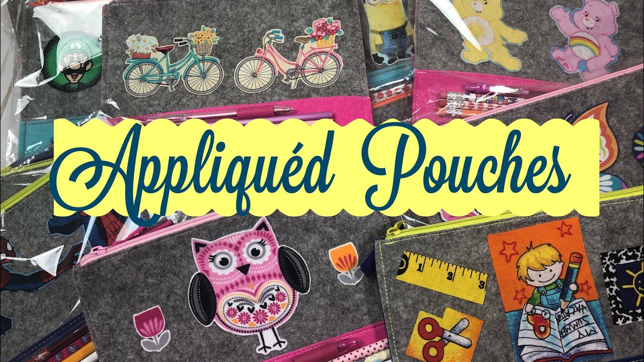 Craft Fair Idea #3: Appliquéd Pouches * With a guest crafter! | 2018 craft fair ideas vinyl
