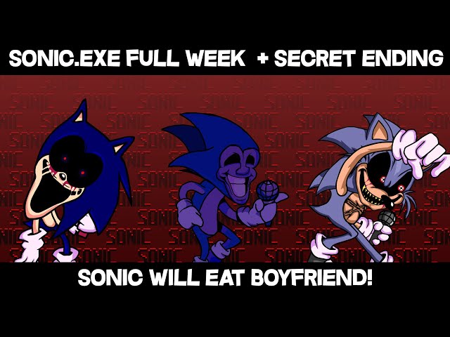 Friday Night Funkin' VS Sonic.EXE 2.0 Update FULL WEEK (All  Secrets/Endings) (FNF Mod) 