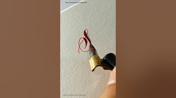 How to write letter S in Calligraphy #shorts