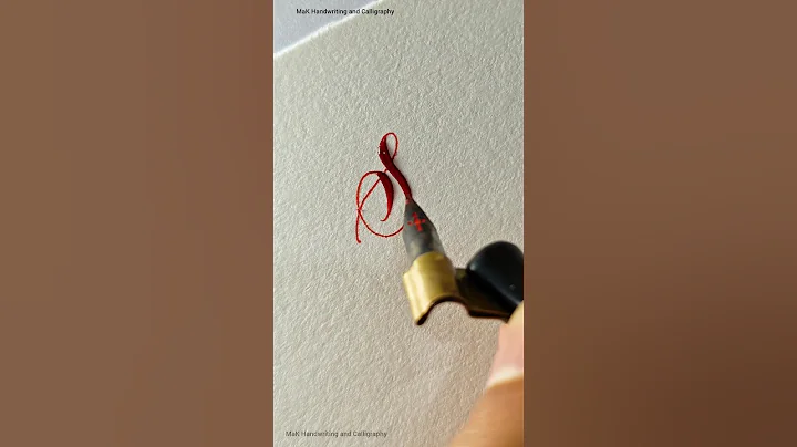 How to write letter S in Calligraphy #shorts