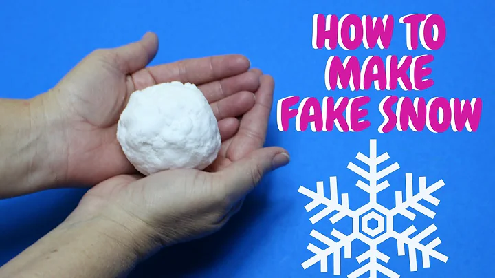 How to Make Fake Snow | Christmas Craft Ideas | 2 Ingredient Snow
