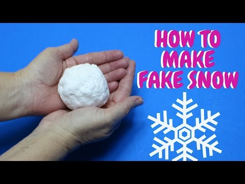 Come fare Neve artificiale | Craft Idee di Natale | 2 Ingrediente Neve