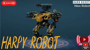 War Robots Test Server Gameplay: New Harpy Robot - First Flight - WR