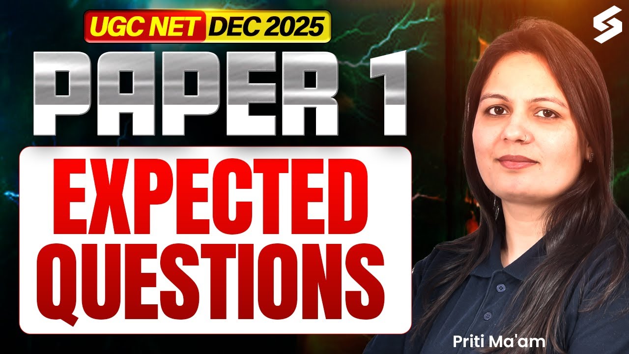 UGC NET DEC 2025 Paper 1 | Paper 1 Most Expected Questions | By Priti Mam | UGC NET 2025