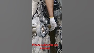how to remove engine fan belt #isuzumechanic