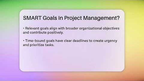 SMART Goals In Project Management? - The Personal Growth Path