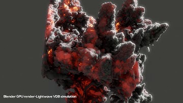 lightwave-blender Gas solver-VDB test