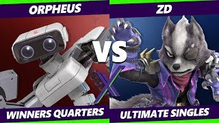 S@X 344 Winners Quarters - Orpheus (ROB) Vs. ZD (Wolf) Smash Ultimate - SSBU