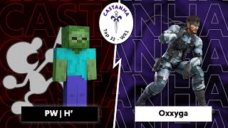 La Castanha - H' (Mr. Game & Watch, Steve) vs Oxxyga (Snake) - Top 32 WR1