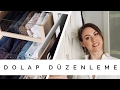 DOLAP DÜZENLEME // Konmari Metodu, Katlama Teknikleri