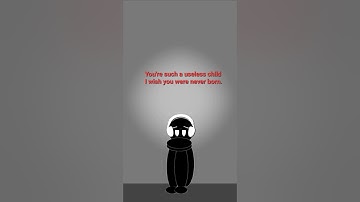 The most heartbreaking words a parent can say.. #youtubeshorts #animation #vent #sad