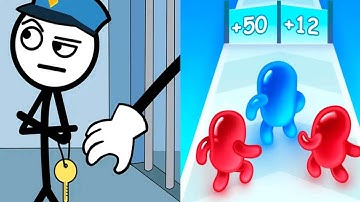 Thief Puzzle VS Join Blob Clash 3D - Satisfying ASMR Gameplay ALL Levels