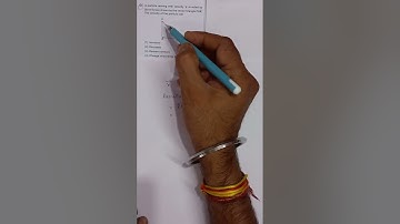 A particle moving with velocity is acted by three forces shown by the vector triangle PQR. The velo