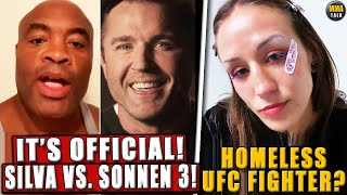 BREAKING! Chael Sonnen vs. Anderson Silva 3 set for June 15! UFC Fighter REVEALS she's homeless!