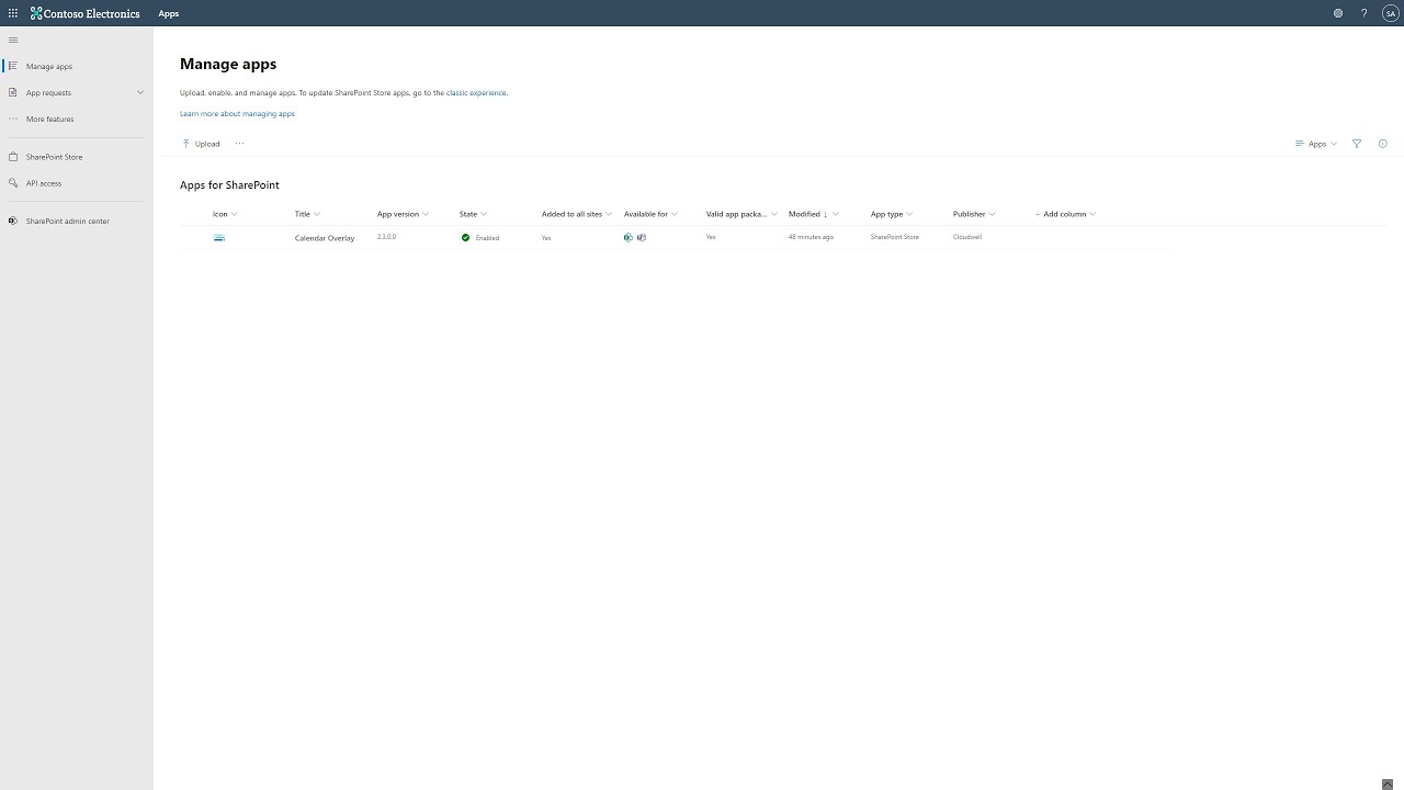 Cloudwell Calendar Overlay - Upgrade the Calendar Overlay app version ...