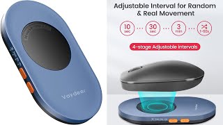 Vaydeer Ultra Slim Mouse Mover Air 3 Mouse Jiggler with Adjustable Interval Timer