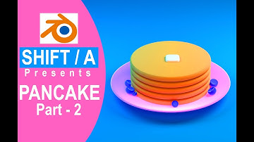 Pancake | Part2 | complete beginner |Tutorial | blender 2.9 | 3D Modeling Process | BLENDER low poly