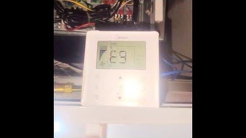 #midea Mini vrf concealed unit??Error code E9 #hvac Ac not working ???Atom series concealed unit!!