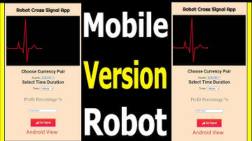 Support all binary broker - launched Robot Cross Signal - Mobile App version amazing features