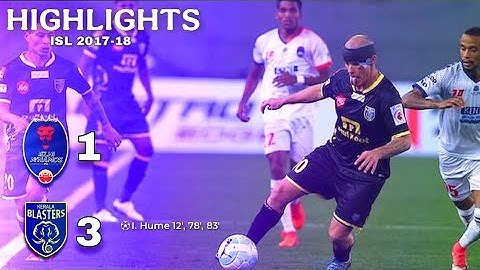 Delhi Dynamos Vs Kerala Blasters (1-3) Highlights | Indian Super League 2017-18 | Sj Cutz