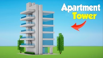 Minecraft: How to Build a Modern Hotel Tower (#1)  - House Tutorial