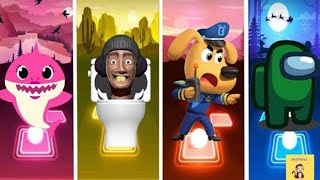 Baby Shark  🆚 Skibidi Toilet 🆚 Sheriff Labrador 🆚 Among Us  🎶 Who Is Best？